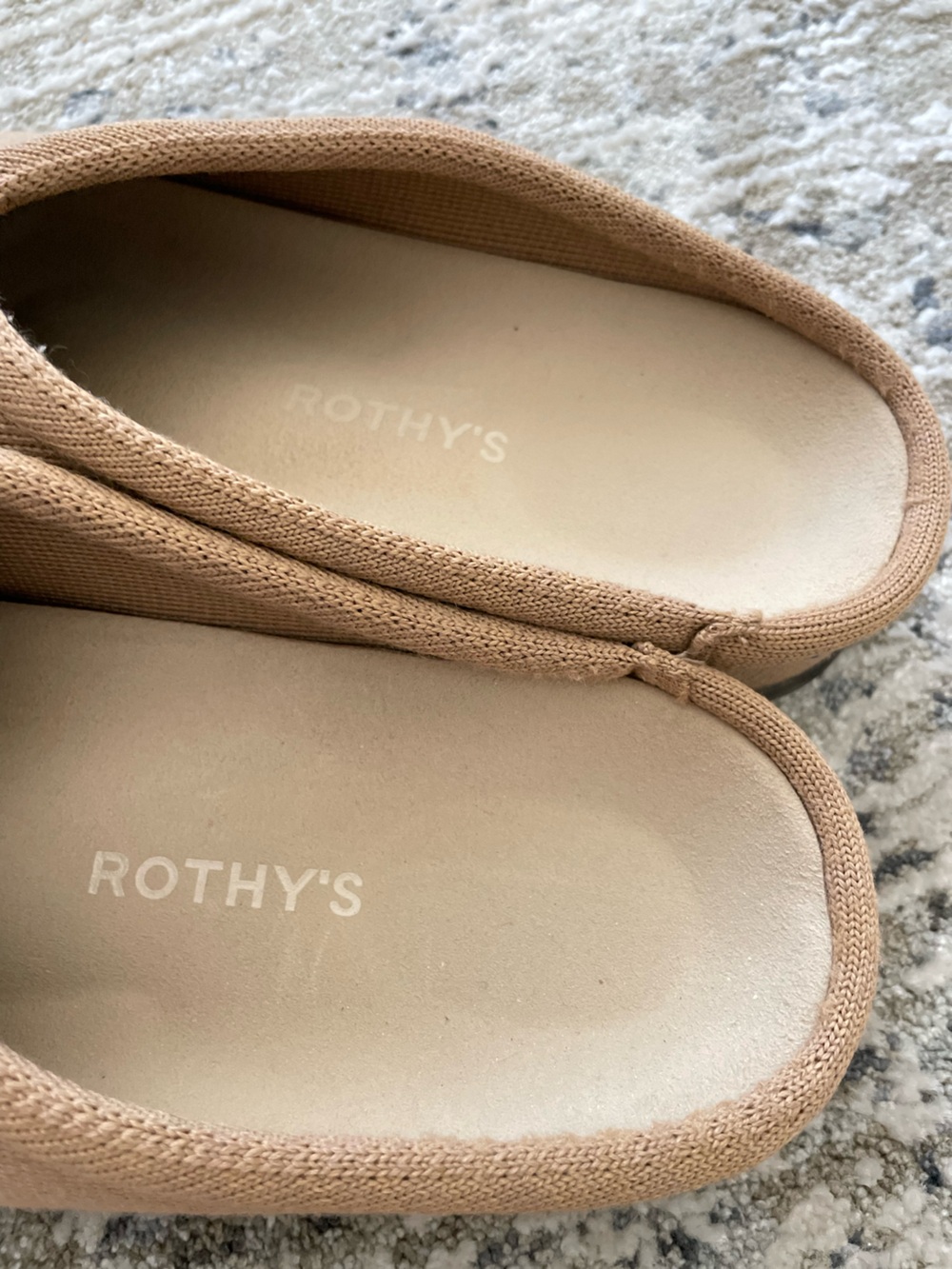 Rothy’s the casual clog size 11 butternut merino wool beige - Picture 4 of 6